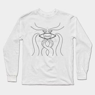 He Watches (Black and White version) Long Sleeve T-Shirt